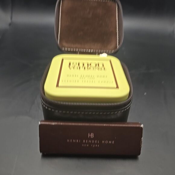 Henri Bendel Travel Candle Tins Storage Case Unused Lemon And Matches - Picture 1 of 10